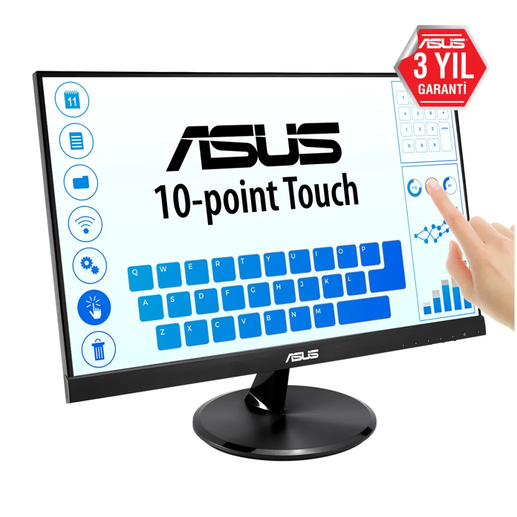 Monitor Touch 60,5 cm (21,5") Asus VT229H 1920x1080 5ms IPS VGA HDMI USB2.0 zvočniki 7H Monitor Touch 60,5 cm (21,5") Asus VT229H 1920x1080 5ms IPS VGA HDMI USB2.0 zvočniki 7H