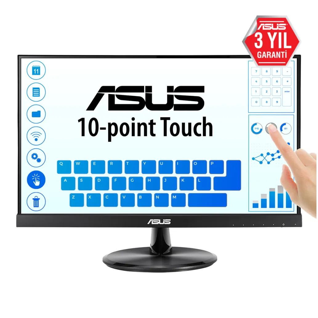 Monitor Touch 60,5 cm (21,5") Asus VT229H 1920x1080 5ms IPS VGA HDMI USB2.0 zvočniki 7H Monitor Touch 60,5 cm (21,5") Asus VT229H 1920x1080 5ms IPS VGA HDMI USB2.0 zvočniki 7H