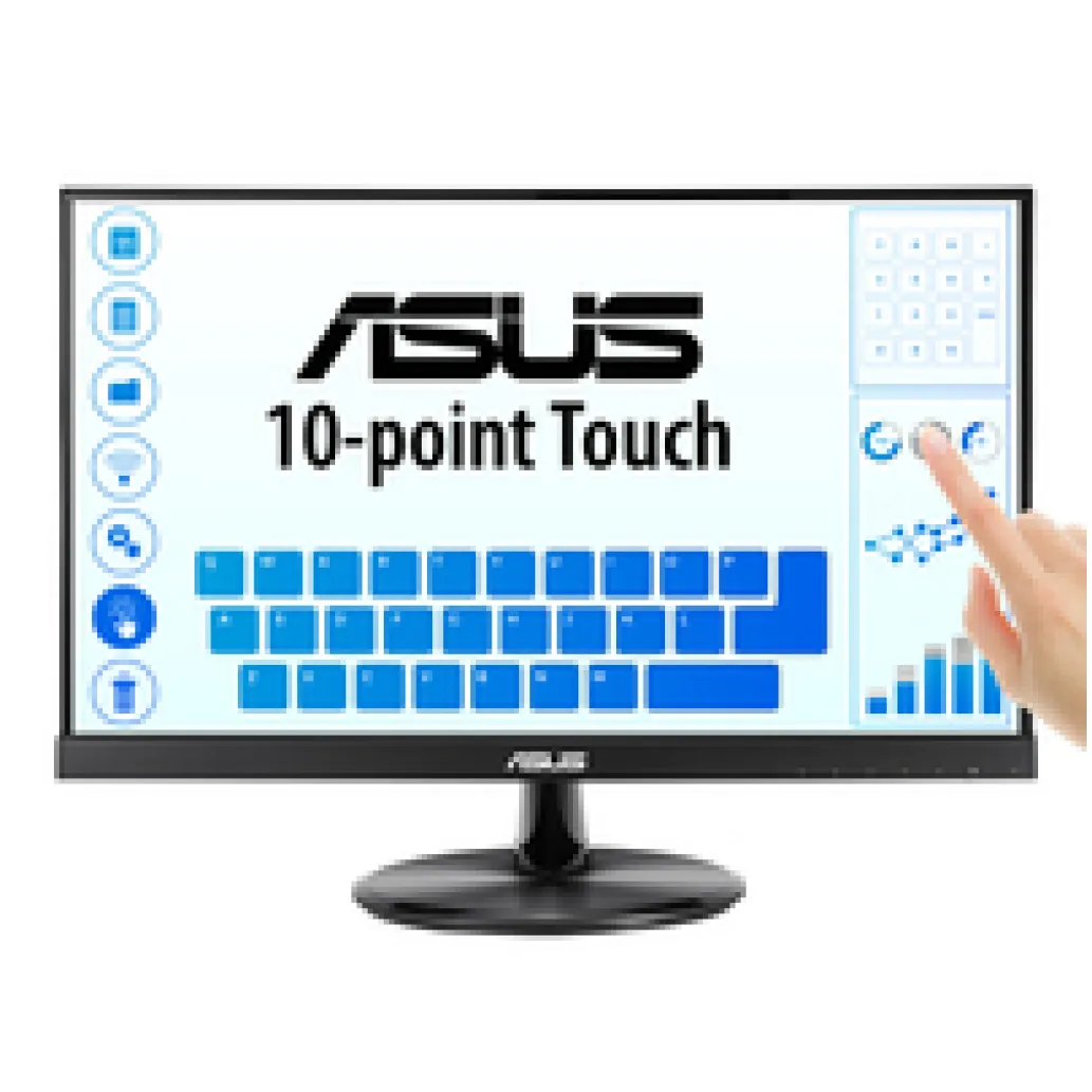 Monitor Touch 60,5 cm (21,5") Asus VT229H 1920x1080 5ms IPS VGA HDMI USB2.0 zvočniki 7H Monitor Touch 60,5 cm (21,5") Asus VT229H 1920x1080 5ms IPS VGA HDMI USB2.0 zvočniki 7H
