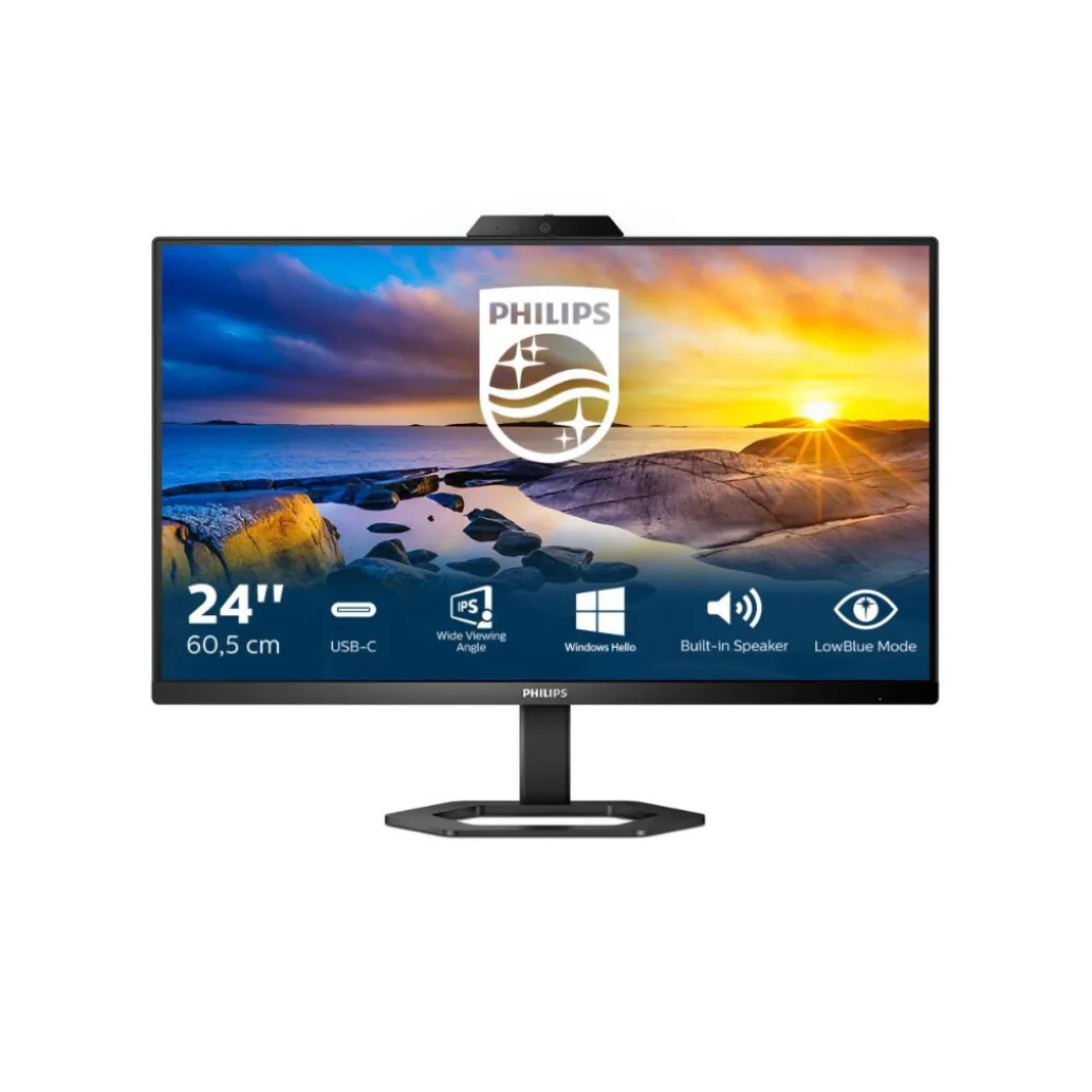 Monitor Philips 60,5 cm (23,8") 24E1N5300HE 1920x1080 konferenca 75Hz IPS 1ms HDMI DisplayPort USB-C 65W 4xUSB3.2 Pivot Kamera Zvočniki 3H sRGB120,9% FreeSync Monitor Philips 60,5 cm (23,8") 24E1N5300HE 1920x1080 konferenca 75Hz IPS 1ms HDMI DisplayPort USB-C 65W 4xUSB3.2 Pivot Kamera Zvočniki 3H sRGB120,9% FreeSync