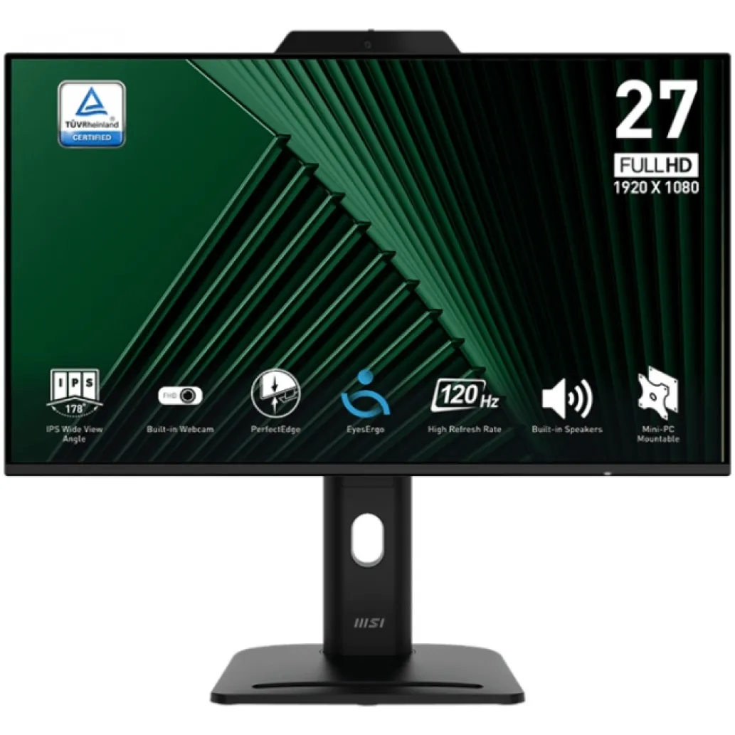 Monitor MSI 68,6 cm (27,0") MP272PMG 1920x1080 120Hz IPS 1ms VGA HDMI DisplayPort 2xUSB2.0 Pivot Zvočniki DCI-P3-90% PRO Monitor MSI 68,6 cm (27,0") MP272PMG 1920x1080 120Hz IPS 1ms VGA HDMI DisplayPort 2xUSB2.0 Pivot Zvočniki DCI-P3-90% PRO