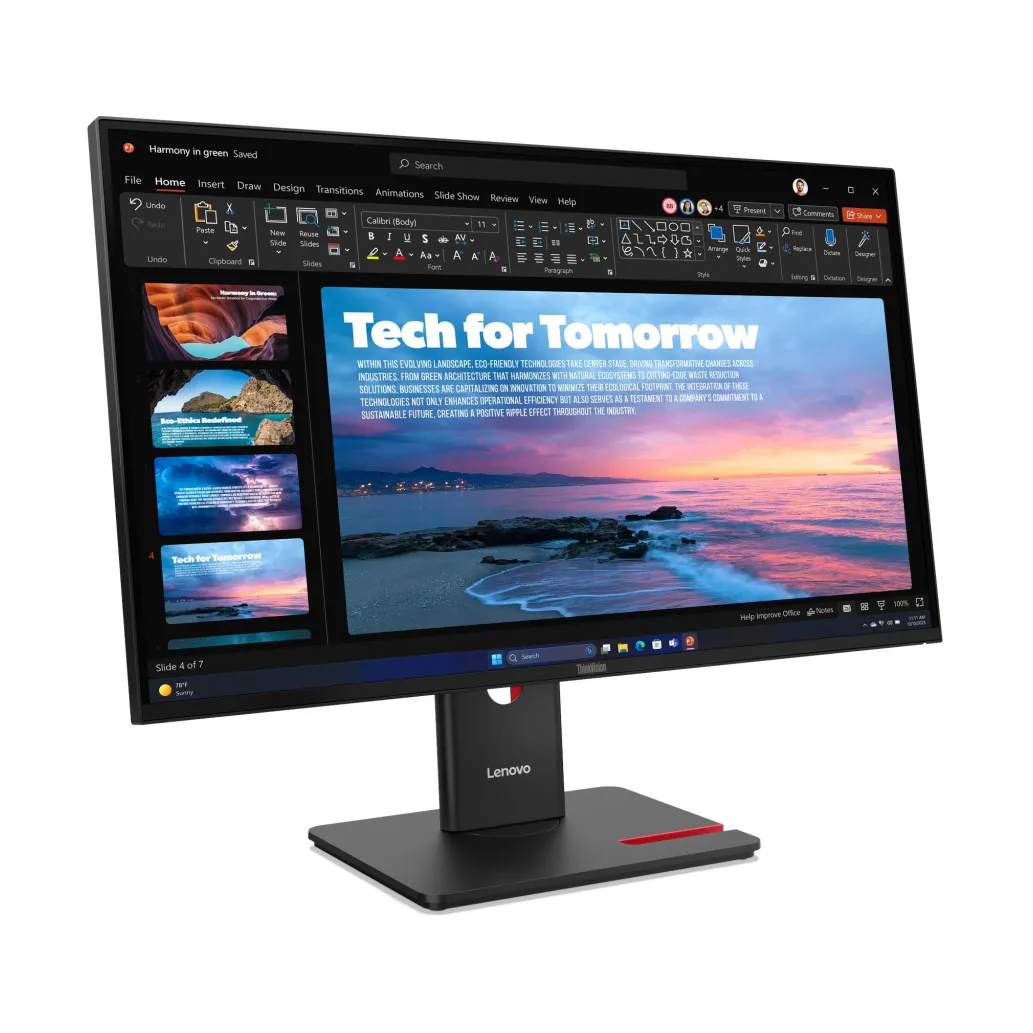 Monitor Lenovo 68,6 cm (27,0") T27QD-40 2560x1440 120Hz IPS 4ms HDMI DisplayPort USB-C 100W DP-Out 3xUSB3.2 USB-C-Out Pivot sRGB99% RJ45 HDR10 ThinkVision Monitor Lenovo 68,6 cm (27,0") T27QD-40 2560x1440 120Hz IPS 4ms HDMI DisplayPort USB-C 100W DP-Out 3xUSB3.2 USB-C-Out Pivot sRGB99% RJ45 HDR10 ThinkVision