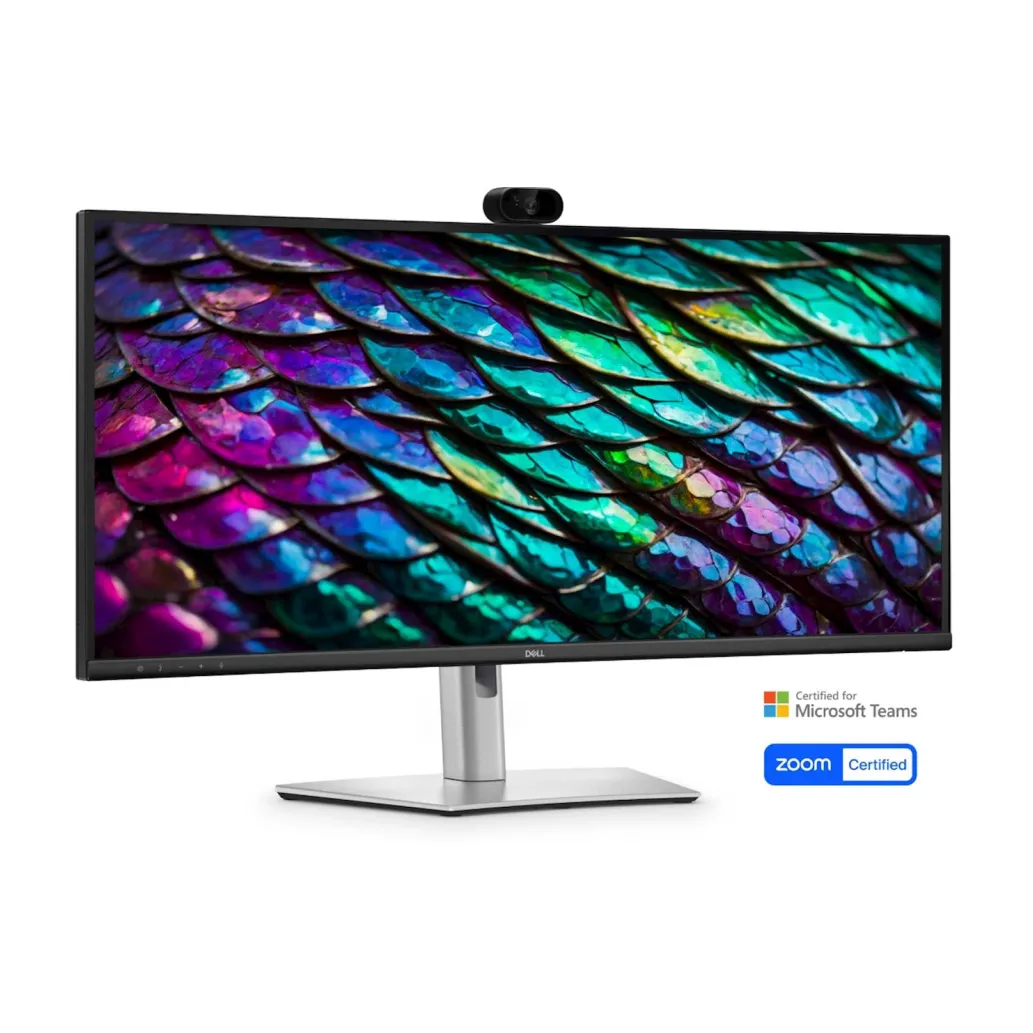 Monitor Dell 86,4 cm (34,0") P3426WEB 3440x1440 Curved konferenca 100Hz IPS 5,3ms HDMI DisplayPort USB-C 90W 2xUSB3.2 HAS Kamera Zvočniki 2x10W sRGB99% PRO Monitor Dell 86,4 cm (34,0") P3426WEB 3440x1440 Curved konferenca 100Hz IPS 5,3ms HDMI DisplayPort USB-C 90W 2xUSB3.2 HAS Kamera Zvočniki 2x10W sRGB99% PRO