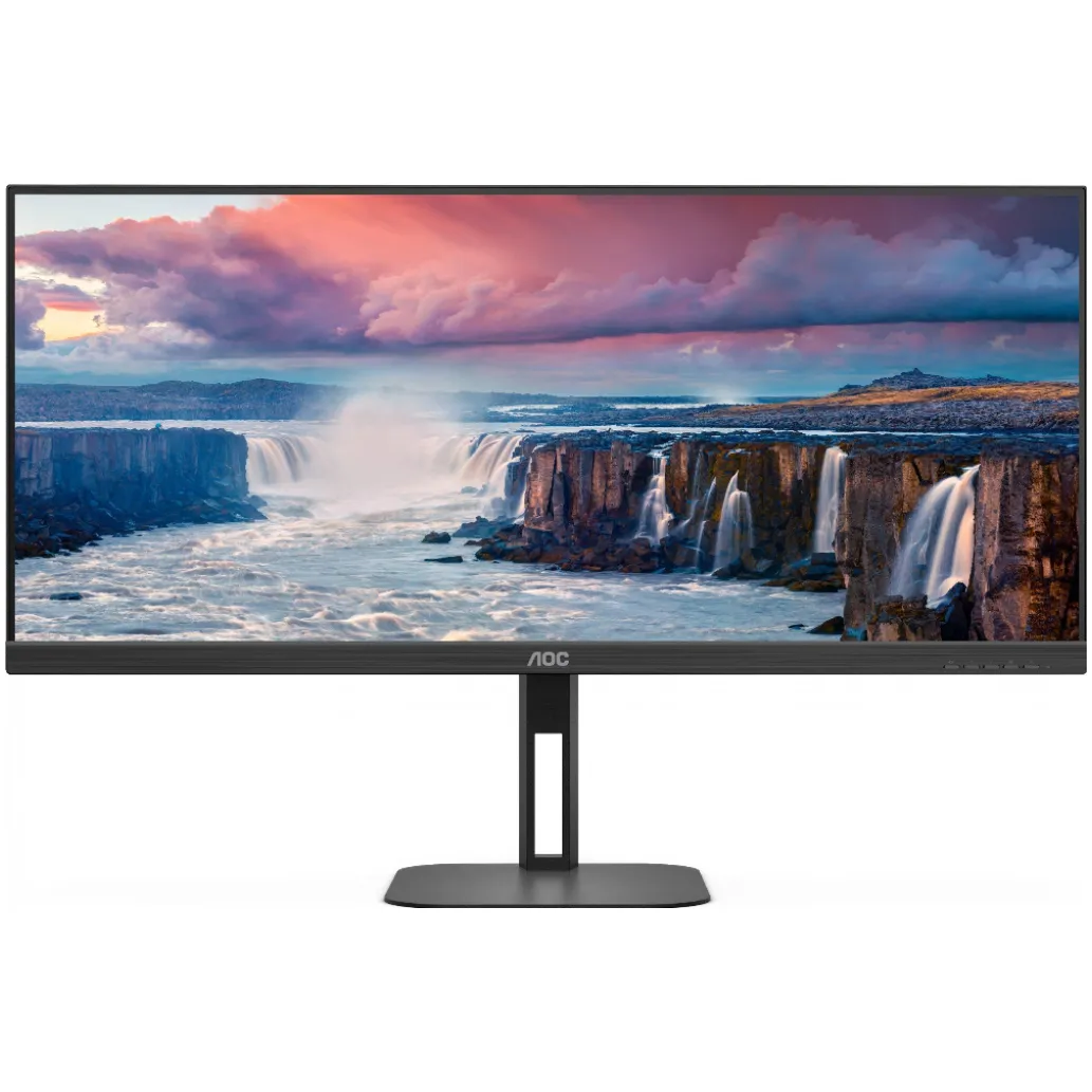 Monitor AOC 86,4 cm (34,0") U34V5C 3440x1440 100Hz VA 1ms HDMI DisplayPort USB-C 65W 4xUSB3.2 Pivot Zvočniki 2x5W 6H sRGB121% FreeSync Monitor AOC 86,4 cm (34,0") U34V5C 3440x1440 100Hz VA 1ms HDMI DisplayPort USB-C 65W 4xUSB3.2 Pivot Zvočniki 2x5W 6H sRGB121% FreeSync