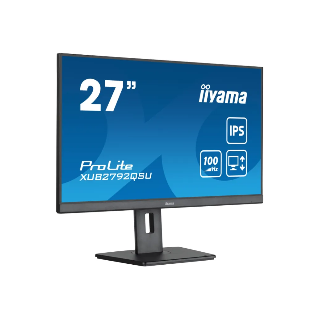 Monitor Iiyama 68,6 cm (27,0") XUB2792QSU-B6 2560x1440 100Hz IPS 0,4ms HDMI DisplayPort 4xUSB3.2 Pivot Zvočniki sRGB99% ProLite Monitor Iiyama 68,6 cm (27,0") XUB2792QSU-B6 2560x1440 100Hz IPS 0,4ms HDMI DisplayPort 4xUSB3.2 Pivot Zvočniki sRGB99% ProLite