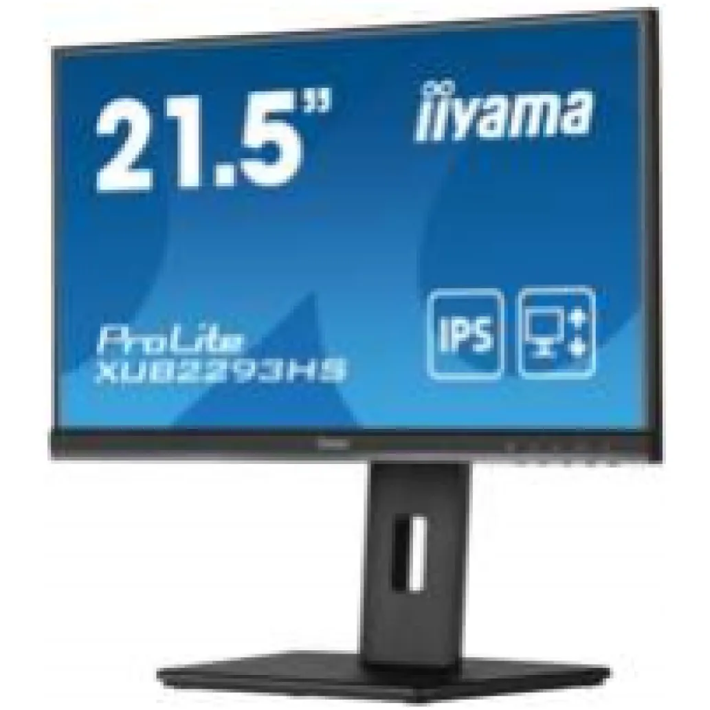 Monitor Iiyama 54,6 cm (21,5") XUB2293HS-B5 1920x1080 75Hz IPS 3ms HDMI DisplayPort Pivot Zvočniki 3H ProLite Monitor Iiyama 54,6 cm (21,5") XUB2293HS-B5 1920x1080 75Hz IPS 3ms HDMI DisplayPort Pivot Zvočniki 3H ProLite