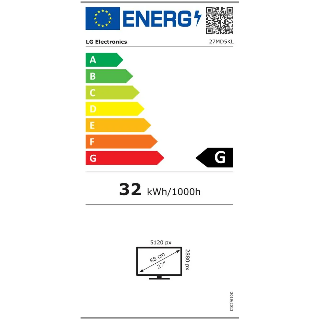 Monitor LG 68,6 cm (27,0") 27MD5KL 5120x2880 IPS 14ms Thunderbolt3 3xUSB-C 94W HAS Kamera Zvočniki Monitor LG 68,6 cm (27,0") 27MD5KL 5120x2880 IPS 14ms Thunderbolt3 3xUSB-C 94W HAS Kamera Zvočniki