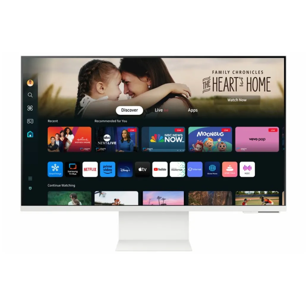 Monitor Samsung 81,3 cm (32,0") S32DM801UU 3840x2160 Smart TV Tizen VA 4ms HDMI USB-C 65W 2xUSB2.0 Pivot Kamera Zvočniki 2x10W sRGB99% 2xUSB2.0 BT WiFi HDR10+ Smart M8 Monitor Samsung 81,3 cm (32,0") S32DM801UU 3840x2160 Smart TV Tizen VA 4ms HDMI USB-C 65W 2xUSB2.0 Pivot Kamera Zvočniki 2x10W sRGB99% 2xUSB2.0 BT WiFi HDR10+ Smart M8