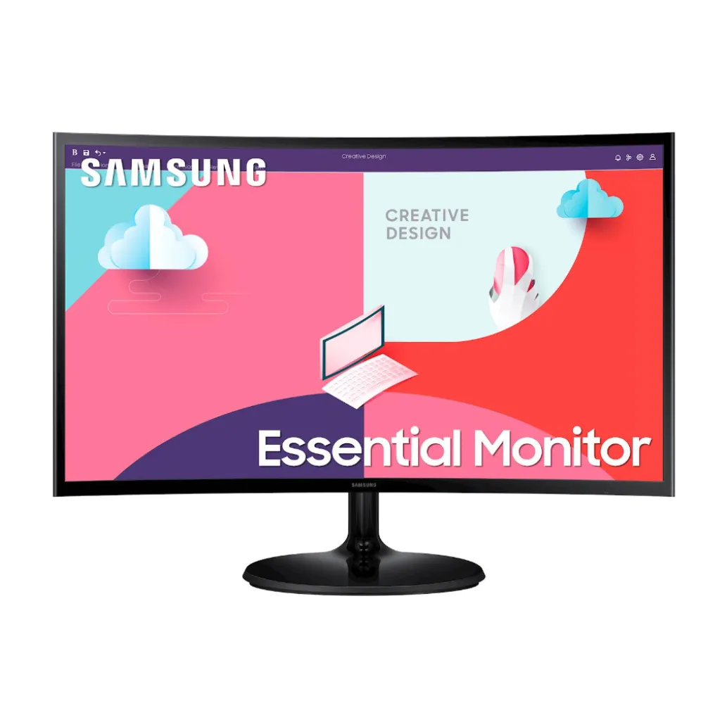Monitor Samsung 61 cm (24,0") S24C360EAU 1920x1080 Curved 75Hz VA 4ms VGA HDMI NTSC72% FreeSync Monitor Samsung 61 cm (24,0") S24C360EAU 1920x1080 Curved 75Hz VA 4ms VGA HDMI NTSC72% FreeSync