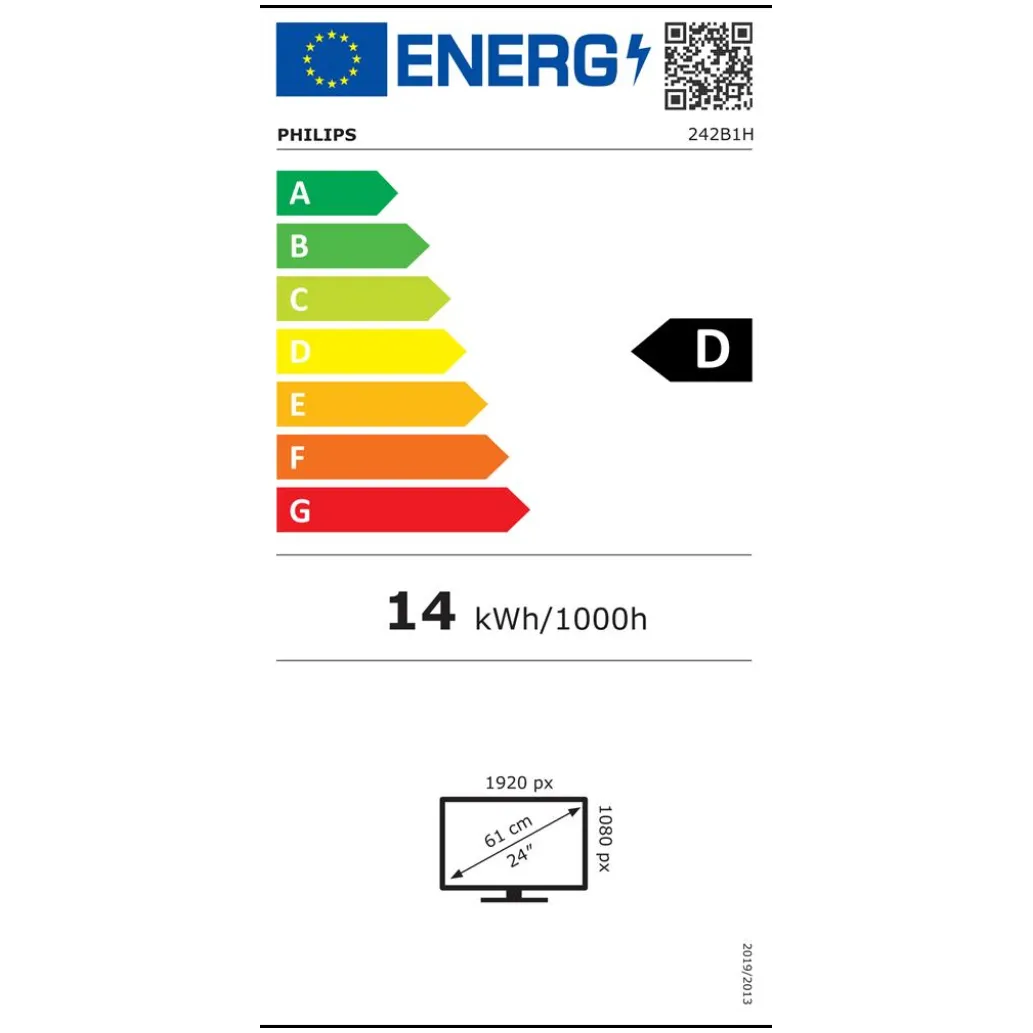 Monitor Philips 60,5 cm (23,8") 242B1H 1920x1080 75Hz IPS 5ms VGA DVI HDMI DisplayPort 4xUSB3.0 Pivot Kamera Zvočniki 3H sRGB107% Monitor Philips 60,5 cm (23,8") 242B1H 1920x1080 75Hz IPS 5ms VGA DVI HDMI DisplayPort 4xUSB3.0 Pivot Kamera Zvočniki 3H sRGB107%