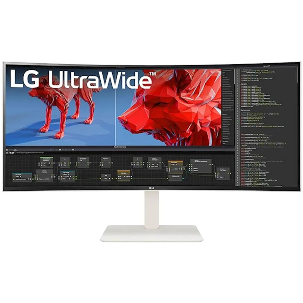 Monitor LG 96,5 cm (38,0") 38WR85QC 3840x1600 Curved Gaming 144Hz Nano-IPS 1ms 2xHDMI DisplayPort USB-C 90W 4xUSB3.0 HAS DCI-P3-98% FreeSync Premium PRO G-Sync Compatible RJ45 KVM HDR600 PRO KVM Monitor LG 96,5 cm (38,0") 38WR85QC 3840x1600 Curved Gaming 144Hz Nano-IPS 1ms 2xHDMI DisplayPort USB-C 90W 4xUSB3.0 HAS DCI-P3-98% FreeSync Premium PRO G-Sync Compatible RJ45 KVM HDR600 PRO KVM