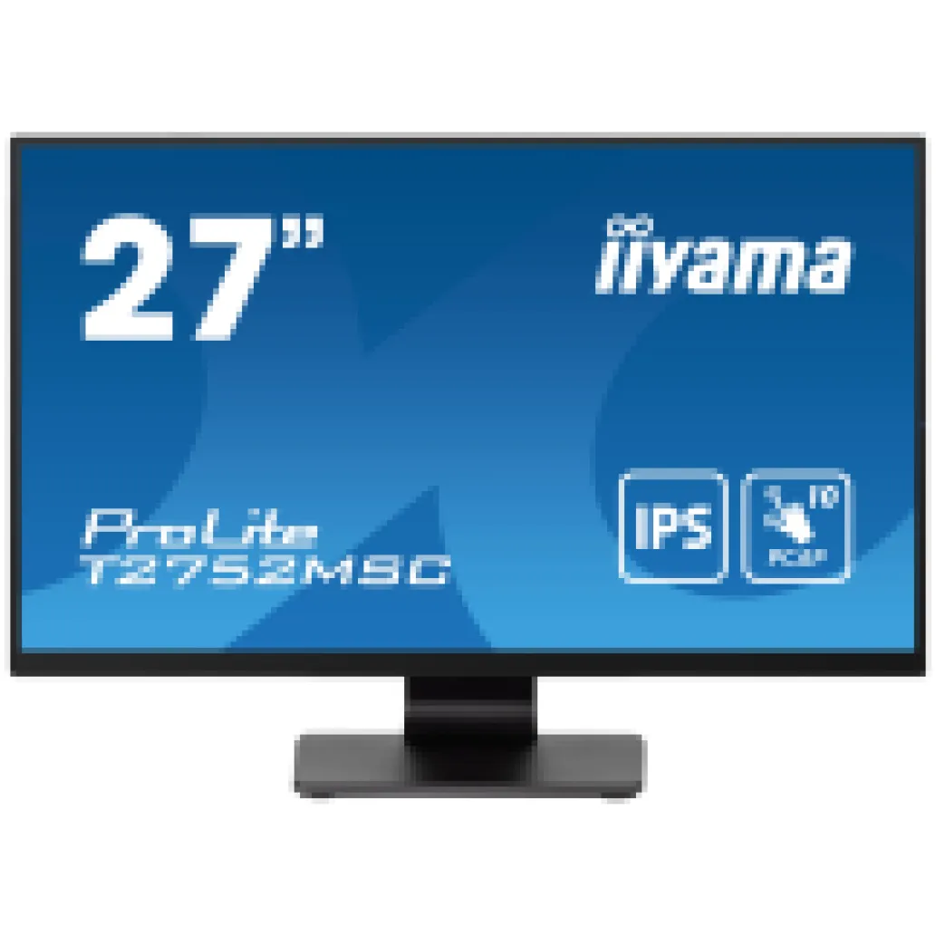 Monitor touch Iiyama 68,6 cm (27,0") T2752MSC-B1 1920x1080 POS IPS 5ms HDMI DisplayPort 2xUSB3.2 Zvočniki 7H ProLite Monitor touch Iiyama 68,6 cm (27,0") T2752MSC-B1 1920x1080 POS IPS 5ms HDMI DisplayPort 2xUSB3.2 Zvočniki 7H ProLite