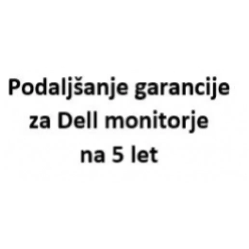 Podaljšanje garancije za Dell monitorje na 5 let  U2720D