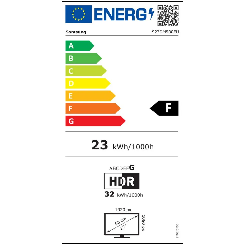 Monitor Samsung 68,6 cm (27,0") S27DM500EU 1920x1080 Smart TV Tizen VA 4ms 2xHDMI 2xUSB Zvočniki NTSC72% BT WiFi HDR10 M5 Daljinsko upravljanje Monitor Samsung 68,6 cm (27,0") S27DM500EU 1920x1080 Smart TV Tizen VA 4ms 2xHDMI 2xUSB Zvočniki NTSC72% BT WiFi HDR10 M5 Daljinsko upravljanje