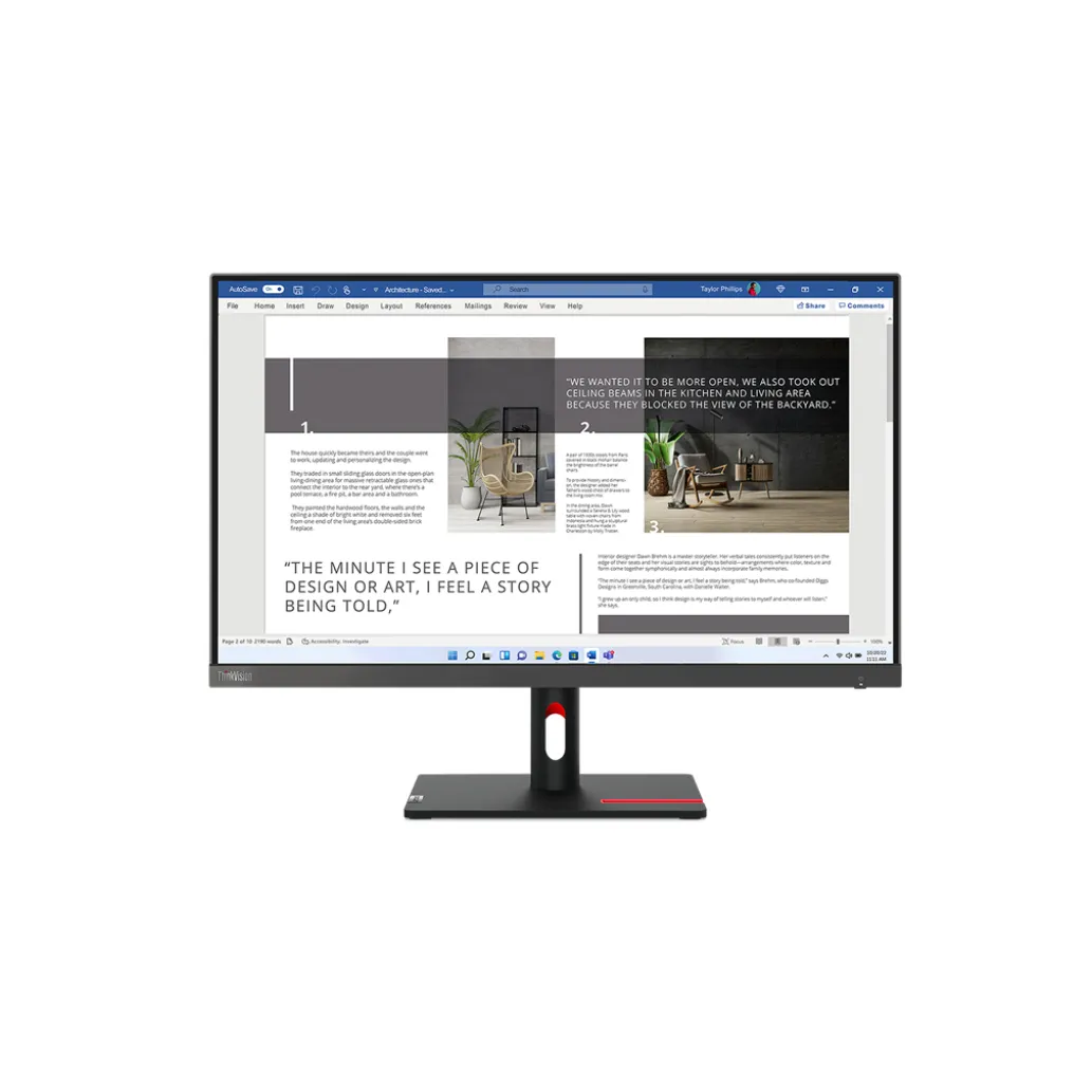 Monitor Lenovo 68,6 cm (27,0") S27i-30 1920x1080 100Hz IPS 4ms VGA 2xHDMI sRGB99% ThinkVision Monitor Lenovo 68,6 cm (27,0") S27i-30 1920x1080 100Hz IPS 4ms VGA 2xHDMI sRGB99% ThinkVision