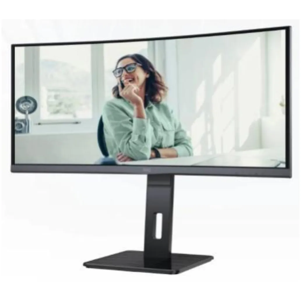 Monitor AOC 86,4 cm (34,0") CU34P3CV 3440x1440 Curved 100Hz VA 4ms HDMI DisplayPort USB-C 65W 4xUSB3.2 HAS Zvočniki 2x5W 3H RJ45 KVM Monitor AOC 86,4 cm (34,0") CU34P3CV 3440x1440 Curved 100Hz VA 4ms HDMI DisplayPort USB-C 65W 4xUSB3.2 HAS Zvočniki 2x5W 3H RJ45 KVM