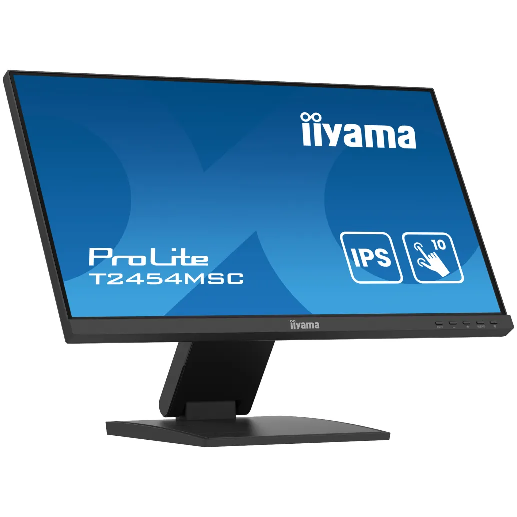 Monitor touch Iiyama 60,5 cm (23,8") T2454MSC-B2AG 1920x1080 POS 75Hz IPS 4ms HDMI DisplayPort 2xUSB3.2 Touch Zvočniki ProLite interaktivni monitor PCAP 10, nagib 3.5° do 89° Monitor touch Iiyama 60,5 cm (23,8") T2454MSC-B2AG 1920x1080 POS 75Hz IPS 4ms HDMI DisplayPort 2xUSB3.2 Touch Zvočniki ProLite interaktivni monitor PCAP 10, nagib 3.5° do 89°