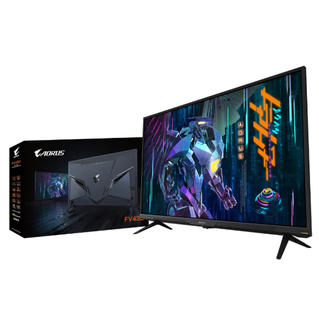 Monitor GigaByte 109,2 cm (43,0") FV43U 3840x2160 Gaming 144Hz VA 1ms HDMI DisplayPort USB-C 2xUSB3.0 Zvočniki  sRGB150% FreeSync Premium Pro KVM HDR1000 Aorus