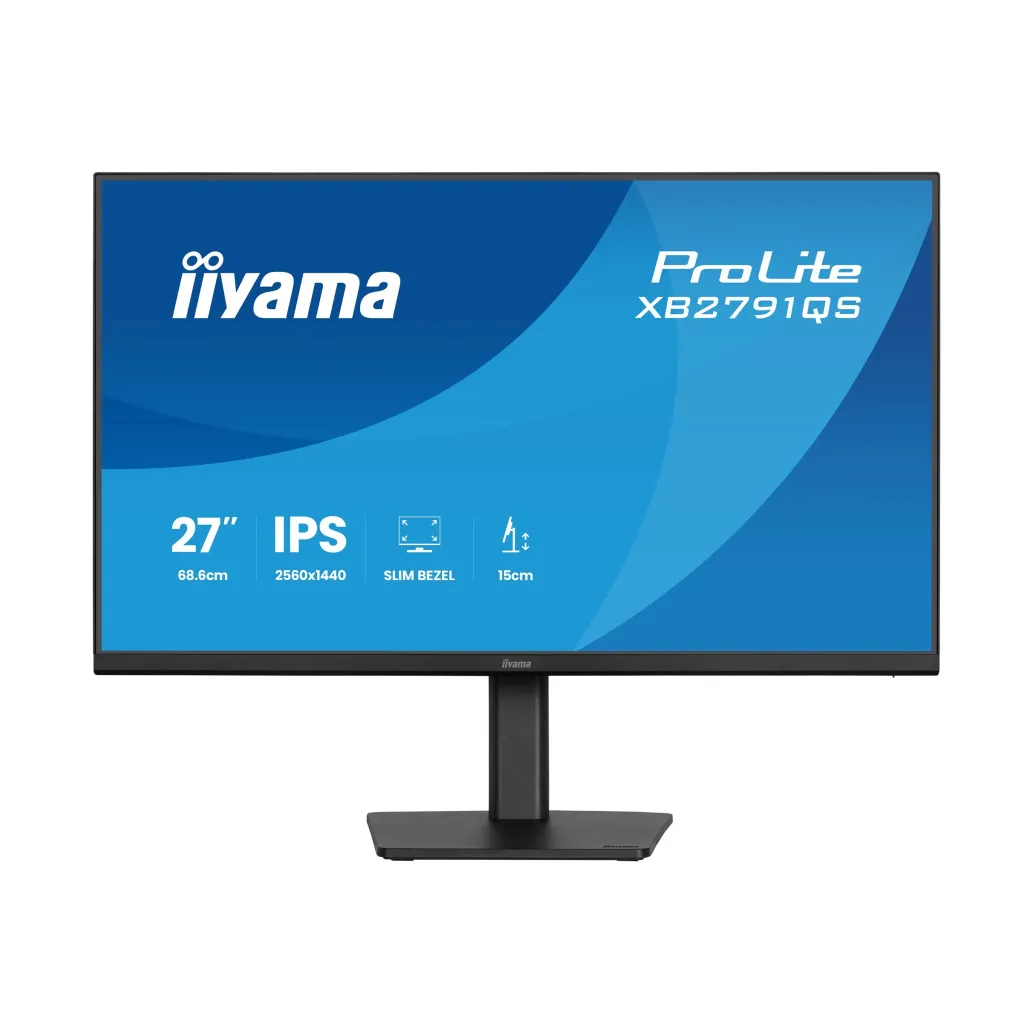 Monitor Iiyama 68,6 cm (27,0") XB2791QS-B1 2560x1440 75Hz IPS 1ms HDMI DisplayPort Pivot Zvočniki AdaptiveSync ProLite Monitor Iiyama 68,6 cm (27,0") XB2791QS-B1 2560x1440 75Hz IPS 1ms HDMI DisplayPort Pivot Zvočniki AdaptiveSync ProLite