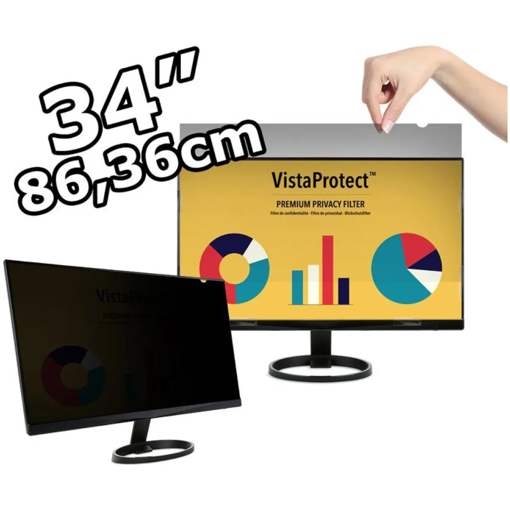 Filter modre svetlobe Vista za monitorje 34,0" raven 21:9 794x340mm (VISTA340M) 