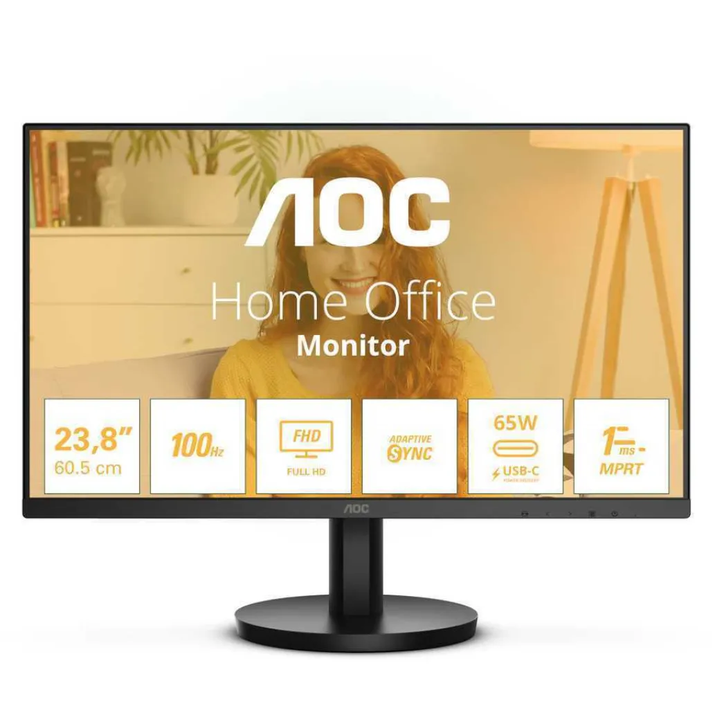 Monitor AOC 60,5 cm (23,8") 24B3CA2 1920x1080 100Hz IPS 1ms HDMI USB-C 65W 2xUSB3.2 Zvočniki AdaptiveSync Monitor AOC 60,5 cm (23,8") 24B3CA2 1920x1080 100Hz IPS 1ms HDMI USB-C 65W 2xUSB3.2 Zvočniki AdaptiveSync