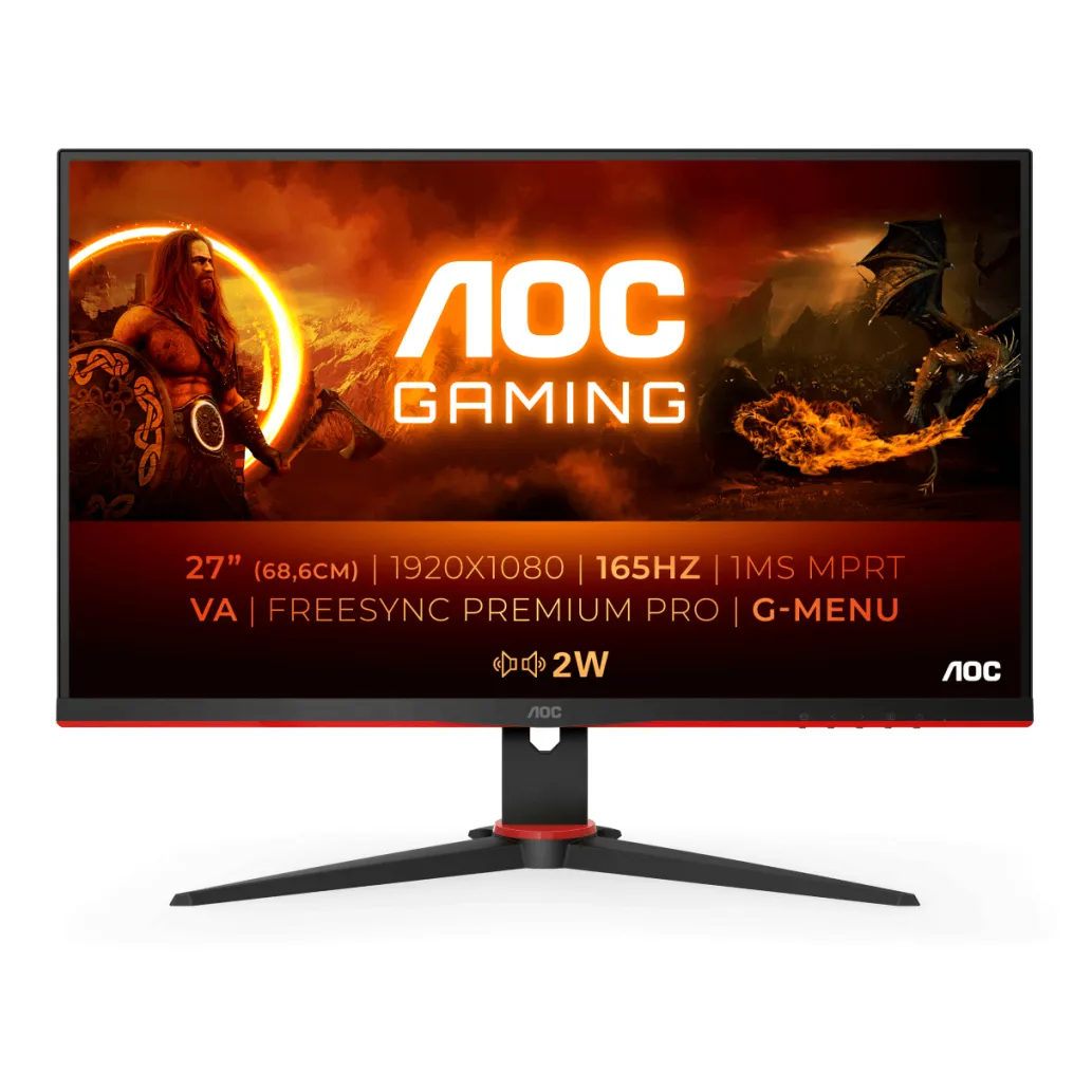 Monitor AOC 68,6 cm (27,0") 27G2SAE 1920x1080 Gaming 165Hz VA 1ms 2xHDMI DisplayPort Zvočniki 3H sRGB121,9% FreeSync Premium Monitor AOC 68,6 cm (27,0") 27G2SAE 1920x1080 Gaming 165Hz VA 1ms 2xHDMI DisplayPort Zvočniki 3H sRGB121,9% FreeSync Premium