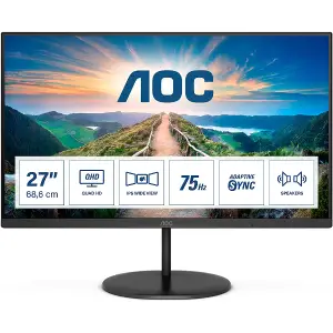 Monitor AOC 68,5 cm (27,0") Q27V4EA 2560x1440 75Hz IPS 4ms HDMI DisplayPort  zvočniki 3H sRGB104%