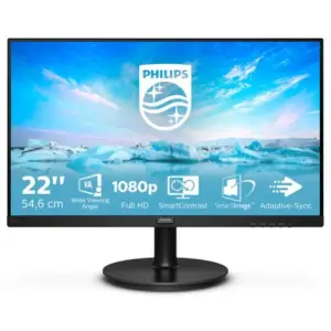 Monitor Philips 54,6 cm (21,5") 221V8/00 1920x1080 VA 4ms VGA HDMI