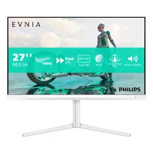 Monitor Philips 68,6 cm (27,0") 27M2N3201A 1920x1080 Gaming 180Hz Fast-IPS 0,5ms 2xHDMI DisplayPort Pivot Zvočniki  3H DCI-P3-95% AdaptiveSync HDR10 Envia 3000 Bele barve