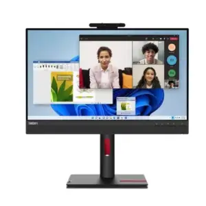 Monitor Lenovo 60,5 cm (23,8") TIO24 G5 1920x1080 60Hz IPS 4ms HDMI DisplayPort USB-C 90W USB3.2 Pivot Kamera Zvočniki 2x3W  sRGB99% KVM
