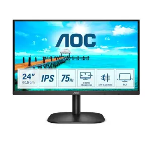 Monitor AOC 60,5 cm (23,8") 24B2XD 1920x1080 75Hz IPS 4ms VGA DVI 3H AdaptiveSysnc NTSC72%