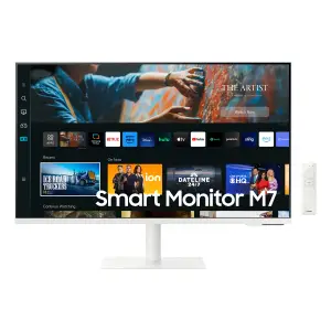 Monitor Samsung 80 cm (31,5") S32CM703UU 3840x2160 Smart TV Tizen VA 4ms HDMI USB-C 65W 2xUSB2.0 Pivot Zvočniki 2x5W  sRGB99% BT WiFi HDR10 M7 bela SMART