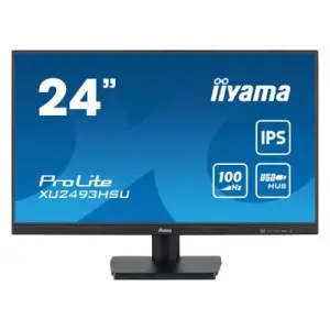 Monitor Iiyama 60,5 cm (23,8") XU2493HSU-B7 1920x1080 100Hz IPS 1ms HDMI DisplayPort 2xUSB2.0 Zvočniki  3H sRGB96%