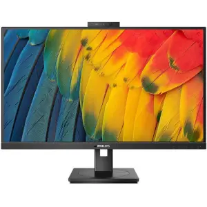 Monitor Philips 68,6 cm (27,0") 27B1U5601H 2560x1440 konferenca 75Hz IPS 4ms HDMI DisplayPort USB-C 100W DP-Out 4xUSB3.2 Pivot Kamera Zvočniki 2x5W  3H sRGB101% FreeSync RJ45 E-Line KVM