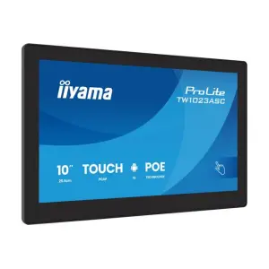 Tablični računalnik 10,1" 25,5cm Iiyama ProLite TW1023ASC-B3P 4GB 32GB eMMC MiniHDMI Android 13 črna 1280x720 Rockchip RK3568 WiFi BT PoE Technology  iiSignage² (TW1023ASC-B3P)