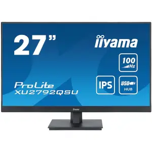 Monitor Iiyama 68,6 cm (27,0") XU2792QSU-B6 2560x1440 100Hz IPS 4ms HDMI DisplayPort 4xUSB3.2 Zvočniki  sRGB99% FreeSync ProLite