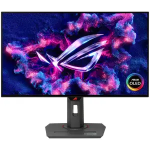 Monitor Asus 68,6 cm (27,0") XG27AQDMG 2560x1440 Gaming 240Hz OLED 0,03ms 2xHDMI DisplayPort 2xUSB3.2 Pivot  DCI-P3-99% FreeSync Premium G-Sync Compatible HDR10 ROG Strix