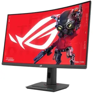 Monitor Asus 80 cm (31,5") XG32WCMS 2560x1440 Curved Gaming 280Hz Fast-VA 1ms HDMI DisplayPort USB-C 15W USB-C-Out HAS  DCI-P3-95% FreeSync Premium HDR400 ROG Strix