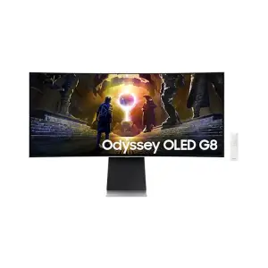 Monitor Samsung 86,4 cm (34,0") S34DG850SU 3440x1440 Curved Gaming Tizen 175Hz OLED 0,03ms 2xHDMI DisplayPort 2xUSB3.0 HAS Zvočniki 2x10W  DCI-P3-99% FreeSync Premium PRO BT WiFi HDR10+