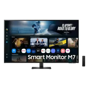 Monitor Samsung 109,2 cm (43,0") LS43FM702UUXDU 3840x2160 Smart TV Tizen VA 4ms 2xHDMI USB-C 2xUSB2.0 Zvočniki 2x20W  NTSC72% BT WiFi HDR10 Smart M7 Daljinski upravljalec