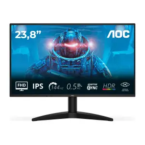 Monitor AOC 60,5 cm (23,8") 24B36X 1920x1080 144Hz IPS 0,5ms HDMI DisplayPort  3H DCI-P3-95,8% AdaptiveSync HDR10 BasicLine
