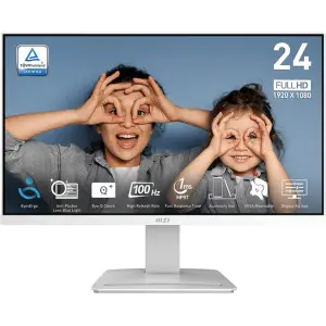 Monitor MSI 60,5 cm (23,8") MP2412W 1920x1080 100Hz VA 1ms HDMI DisplayPort Nagib  AdaptiveSync