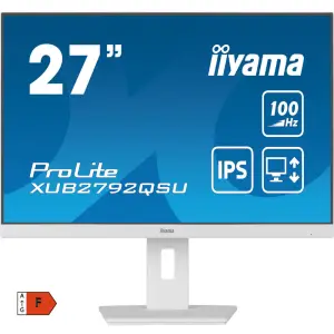 Monitor Iiyama 68,6 cm (27,0") XUB2792QSU-W6 2560x1440 100Hz IPS 0,4ms HDMI DisplayPort 4xUSB3.2 Pivot Zvočniki  sRGB99% FreeSync ProLite RGB