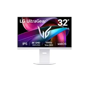 Monitor LG 80 cm (31,5") 32G810SA-W 3840x2160 Gaming webOS 144Hz IPS 1ms 2xHDMI DisplayPort USB-C 65W 2xUSB2.0 Pivot Zvočniki 2x3,5W  DCI-P3-95% FreeSync Premium G-Sync Compatible BT WiFi RJ45 HDR400