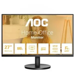 Monitor AOC 68,6 cm (27,0") 27B3CA2 1920x1080 100Hz IPS 1ms HDMI USB-C 65W 2xUSB3.2 Zvočniki  DCI-P3-80% AdaptiveSync BasicLine