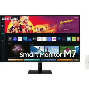 Monitor Samsung 80 cm (31,5") S32DM700UU 3840x2160 Smart TV Tizen VA 4ms 2xHDMI USB-C 65W 2xUSB2.0 Zvočniki 2x5W  NTSC72% BT WiFi HDR10 Smart M7 črna