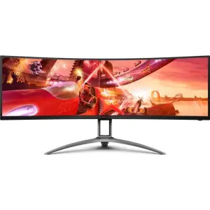 Monitor AOC 124 cm (48,8") AG493UCX2 5120x1440 Curved Gaming 165Hz LED 1ms 3xHDMI DisplayPort 4xUSB3,0 HAS Zvočniki 2x5W  sRGB122% FreeSync Premium PRO G-Sync Compatible HDR400 KVM