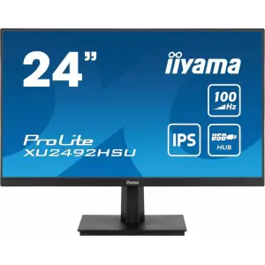 Monitor Iiyama 60,5 cm (23,8") XU2492HSU-B6 1920x1080 100Hz IPS 4ms HDMI DisplayPort 4xUSB3.2 Zvočniki  ProLite