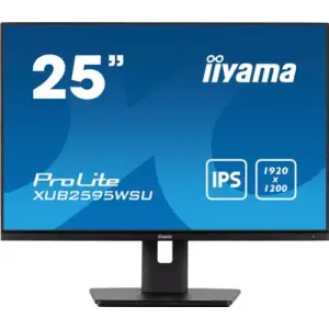 Monitor Iiyama 63,5 cm (25,0") XUB2595WSU-B5 1920x1200 IPS 4ms VGA HDMI DisplayPort 2xUSB2.0 Pivot Zvočniki  ProLite